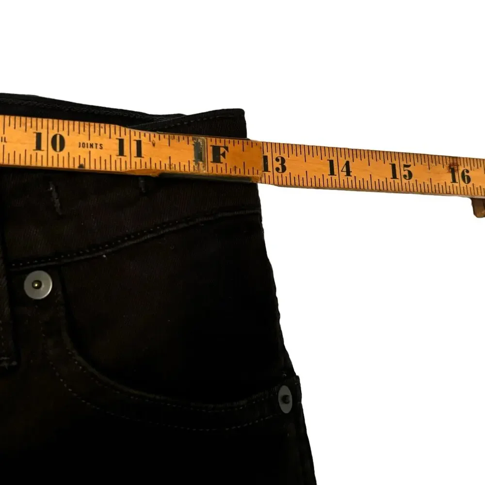 Madewell - Womens - Black 10" High Rise Skinny Denim Jean - Size 26 - Picture 7 of 11